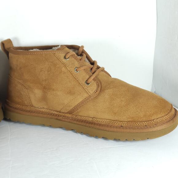 UGG Men's Neumel US 12 Chestnut Suede Sheepskin Lined LaceUp Ankle Chukka Boots - Picture 6 of 16